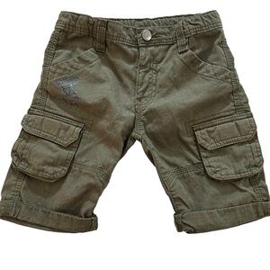 Boy's Bob der Bar Army Green Cargo Shorts - Size 4-5Y (110)